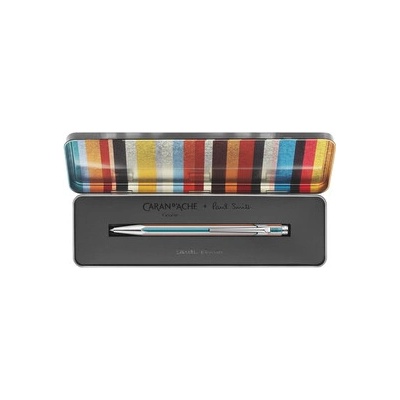 Caran d'Ache 849 Paul Smith silver černá