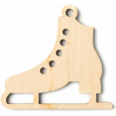 Drevená vianočná dekorácia - 5 ks v balení - - 5 ks v balení 10 x 9.2 cm