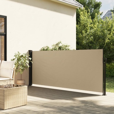 vidaXL Zatahovací boční markýza 120 x 600 cm Béžová