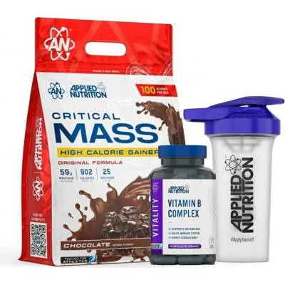 AKCE Applied Nutrition Original Critical Mass 6000g + ZDARMA B Complex 90cps + Šejkr 700ml