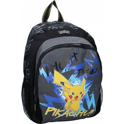 Predškolský batoh Vadobag jednokomorový čierny Pokémon 17 l