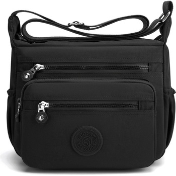 Черна чанта от текстил - Vqra