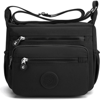 Черна чанта от текстил - Vqra