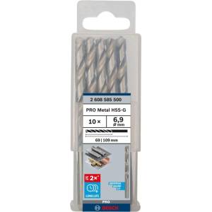 Bosch - Комплект свредла за метал, 6, 9 × 109 мм, 10 бр. 2608585500 (2608585500)