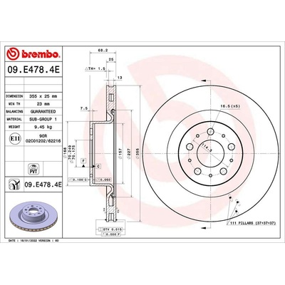 BREMBO Souprava brzd - EV KIT KT 08 003