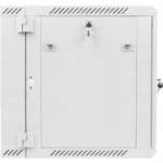 Lanberg Плосък стенен метален шкаф, Lanberg, 12U, 600x600 mm, сив