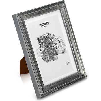 Image 1 of Casa Chic Lancaster, рамка за картини, правоъгълна, снимки 17 x 12 cm, паспарту, дърво (ANTIC-5x7-SLV) (ANTIC-5x7-SLV)