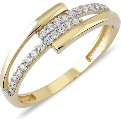 Lillian Vassago Zlatý prsteň so zirkónmi LLV06 GR038