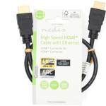Nedis CVGL34060BK05 ultra HD HDMI кабел, HDMI щепсел - щепсел, 4K60Hz, ARC, 18 Gbps, позлатени конектори, дължина 0, 5 м (CVGL34060BK05)