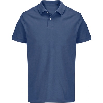 Sol´s Collection polokošile Pacific piqué těžká bavlna krátký rukáv unisex COT25443947001-denim