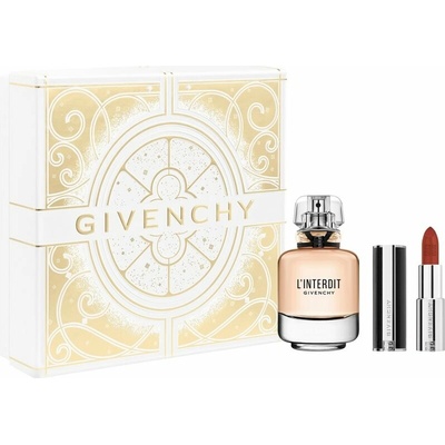Givenchy L’Interdit EDP 80 ml + Givenchy Le Rouge Interdit Silk N°319 Rouge Santal dlhotrvajúci rúž 3,4 g