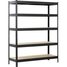 Schulte Regál 180 x 140 x 50 cm 5 polic černý