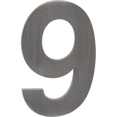 Walteco Domové číslo ""9"" nerez samolepiaci, 50 mm