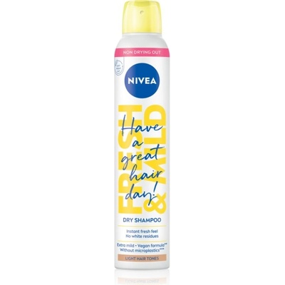 NIVEA Fresh Revive suchý šampon pro zvětšení objemu Light Tones 200 ml