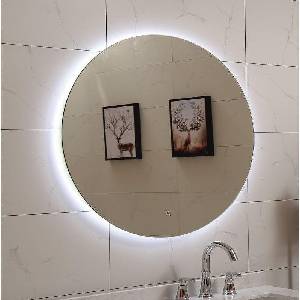 Inter Ceramic Огледало за баня, кръгло , Ф100 см, с вградено led осветление (1495/100)