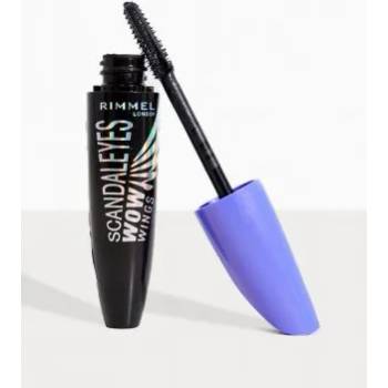 Rimmel ScandalEyes Wow Wings - Extreme Black - Много черна спирала за обем и извиване на миглите