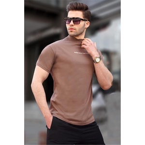 Madmext Мъжка Regular Fit тениска 6119 - Кафява #395072 (395072_Тъмно кафяв)