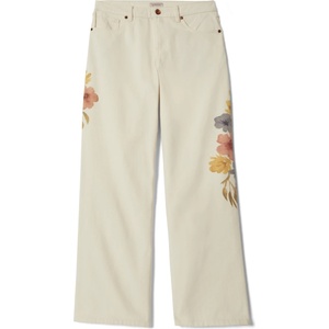 Brixton Дамски ежедневен панталон Brixton Women's The Chloe 5 Pocket Pant Casual trousers - Off White Floral Burst - размер 26 (US) (107-4290-0113)
