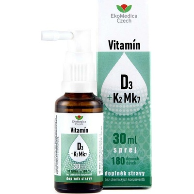 EkoMedica Vitamín D3+K2 Mk7 sprej 30 ml
