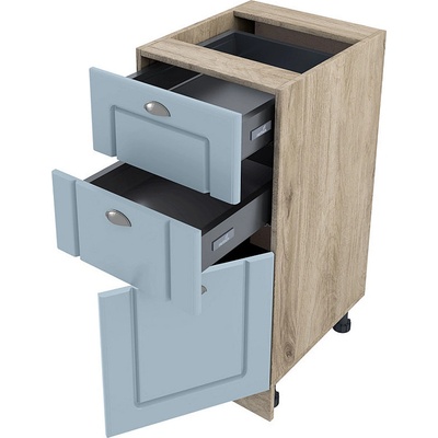 ИРИМ Долен кухненски шкаф Сити АРФ-Деним мат-06-53 десен 40 см