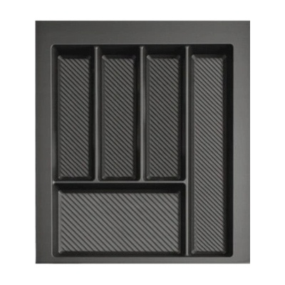 Organizér organizér na příbory s rýhovaným dnem REJS MAX 45 cm grafit