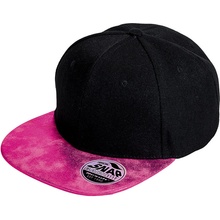 Result Headwear Bronx Glitte Snapback s plochým kšiltem neon pink