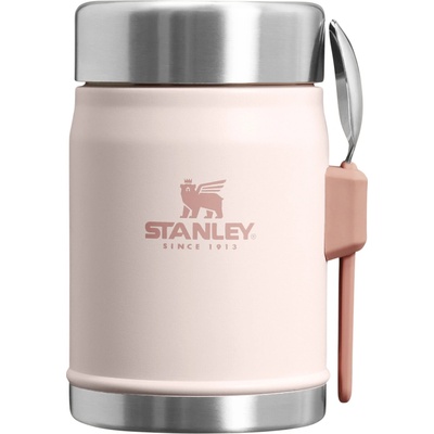 Stanley termoska jídelní se lžící vidličkou Rose Quartz 400 ml