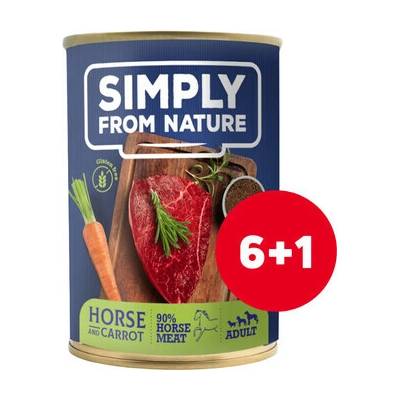 Simply From Nature Konské mäso s ľanovým semiačkami 7 x 400 g