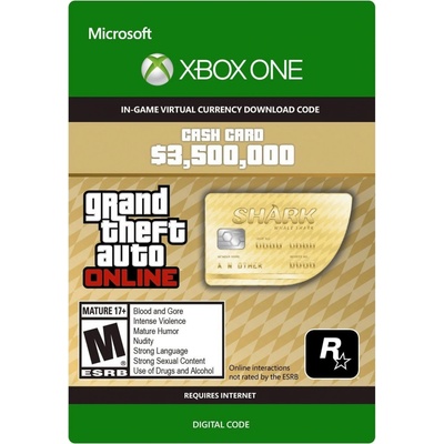 GTA 5 Online Whale Shark Cash Card 3,500,000$