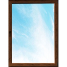Solid Elements Standard Plastové okno OS 1, P, 90 × 120 cm, dvojsklo, 4 komory, pravé, dub zlatý, W2VNBCZTK2.0013