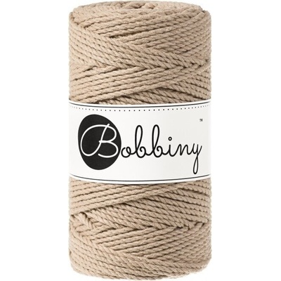 Bobbiny 3PLY Macrame Rope 3 mm 100 m Sand Špagát