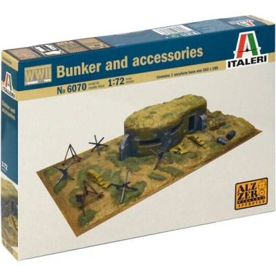 Italeri dioráma bunker s príslušenstvom 2. svetová vojna 1:72