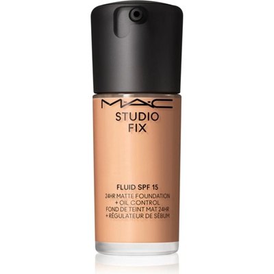 MAC Cosmetics Studio Fix Fluid SPF 15 24HR Matte Foundation + Oil Control матиращ фон дьо тен SPF 15 цвят NC27 30ml