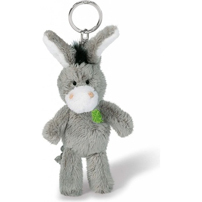 Přívěsek na klíče NICI 47868 oslík s vyšívaným šamrockem 10cm ŠEDÝ – Zboží Dáma