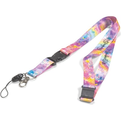 Šňůrka na krk Rainbow heart