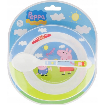 STOR Jídelní sada Prasátko Peppa 2 ks