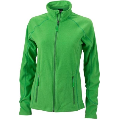 James&Nicholson dámska fleecová mikina JN596 Green