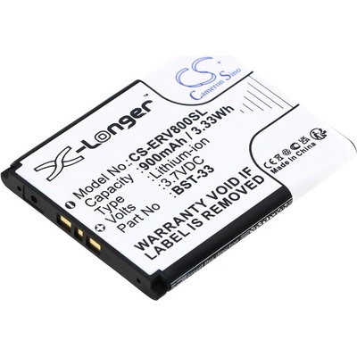 Cameron Sino Батерия за мобилен телефон Sony Z800, G700, K800i, Z750 BST-33 LiIon 3, 7V 900 mA Cameron Sino (CS-ERV800SL)