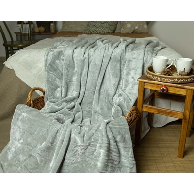 Polášek Deka mikroflanel světle šedá Šedá 100% polyester 150x200