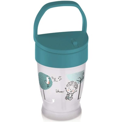 LOVI Чаша със сламка Lovi - Lovely boy, 250 ml, Синя (35/354_b)