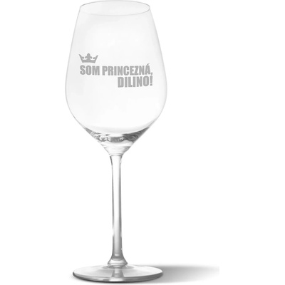 Sablio Pohár na víno Som princezná dilino 490 ml