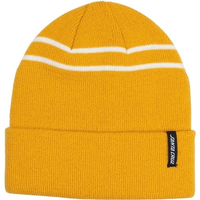 Santa Cruz Double Stripe beanie Mustard