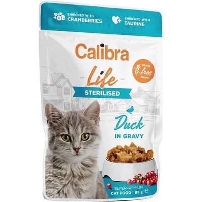 Calibra Cat Life Sterilised Duck in Gravy 28 x 85 g