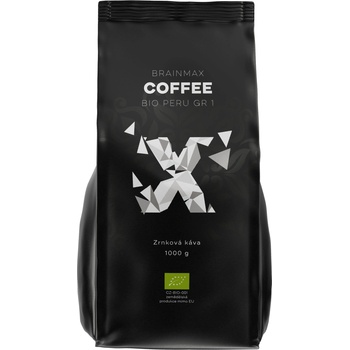 BrainMax Coffee, Кафе Peru Grade 1, БИО, 1кг, Зърно