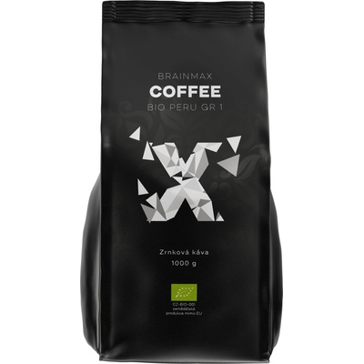 BrainMax Coffee, Кафе Peru Grade 1, БИО, 1кг, Зърно