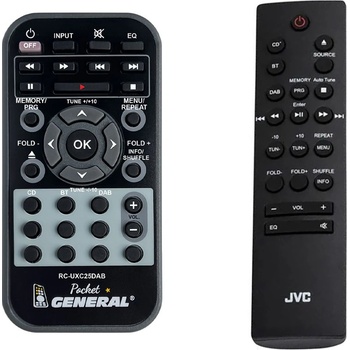 GENERAL Jvc rc-uxc25dab - дистанционно управление дубликат (rc-uxc25dab)