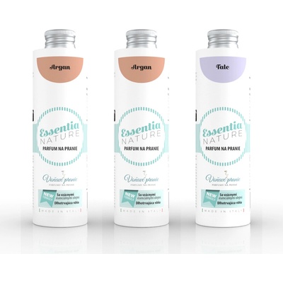 Essentia sada Parfém na praní 2 x Argan + 1 x Talc 3 x 250 ml