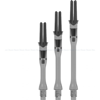 L-Style Silent Slim otočné priehľadné čierne 30mm