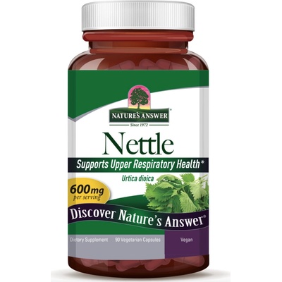 Nature's Answer Nettle, Žihľava dvojdomá, 600 mg, 90 kapsúl