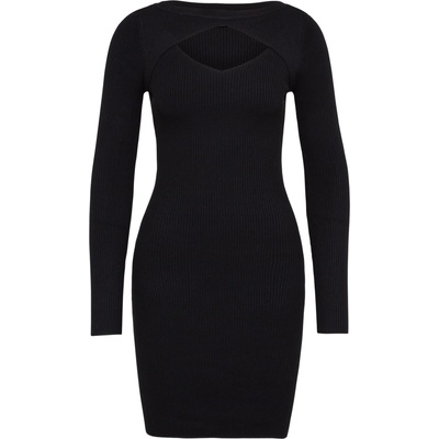 Urban Classics Плетена рокля черно, размер XS